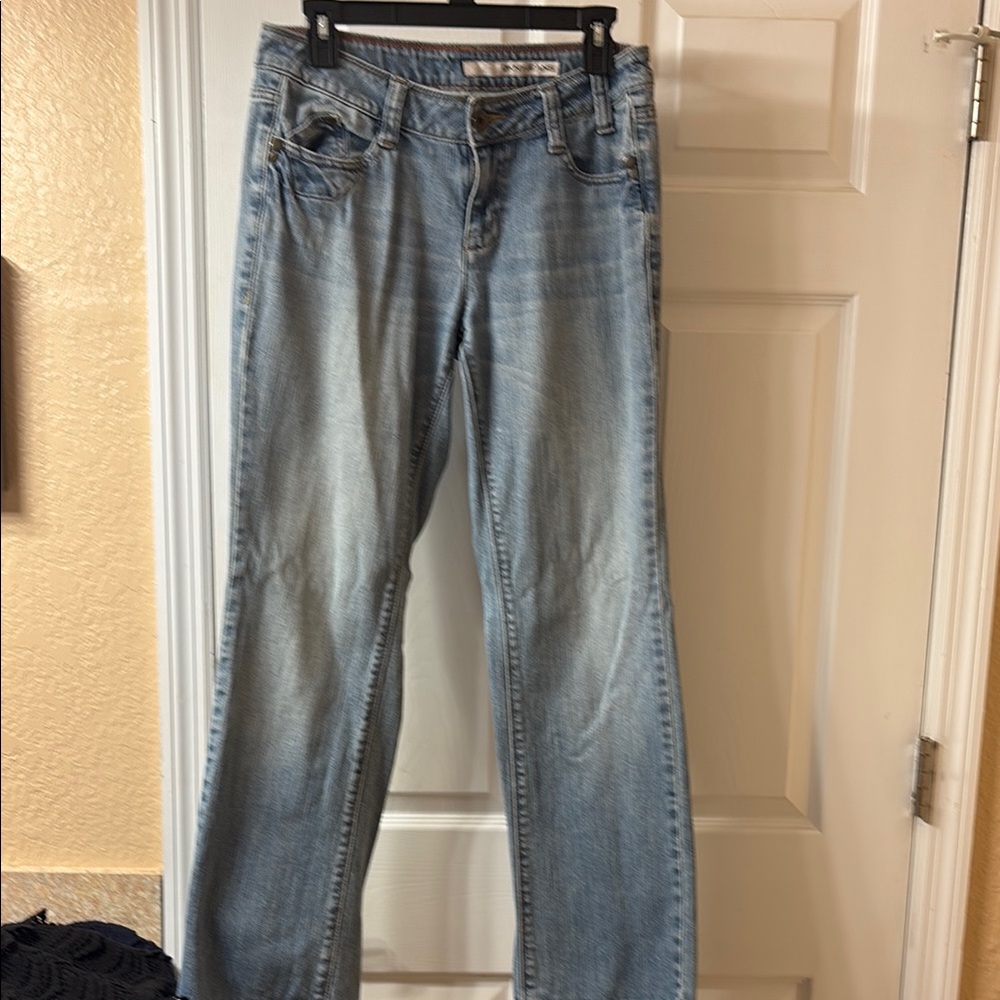 Dkny Blue Straight Leg Jeans Classic Style